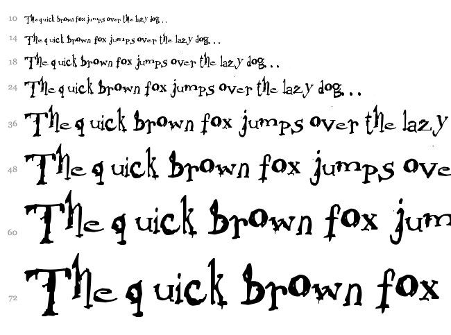 Morphine Jack font waterfall